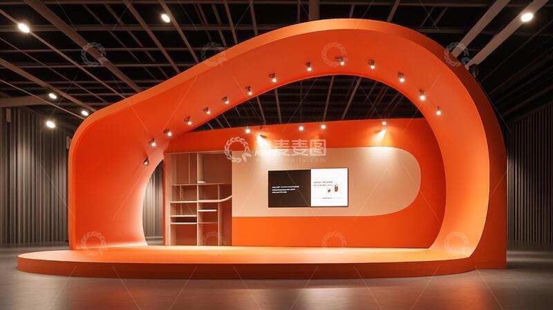 高清大图下载【趣麦麦图】橙色系迎宾区