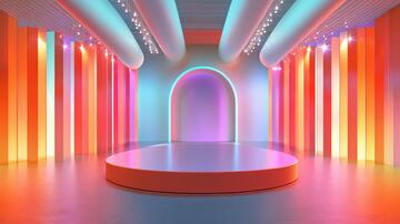 简约秀场舞台潮流背景