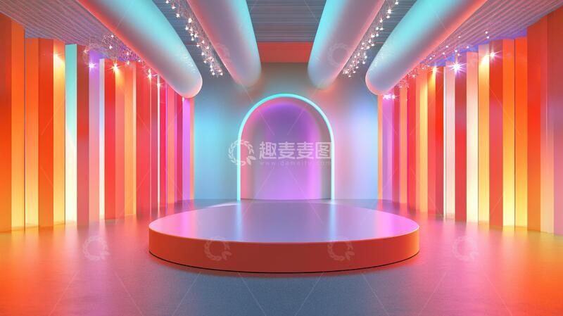 高清大图下载【趣麦麦图】-简约秀场舞台潮流背景