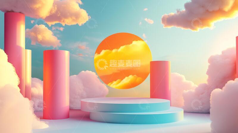 高清大图下载【趣麦麦图】立体场景海报5