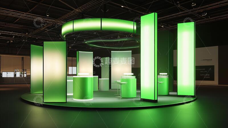 创意展会绿色新品展位