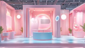 粉色的展示台12