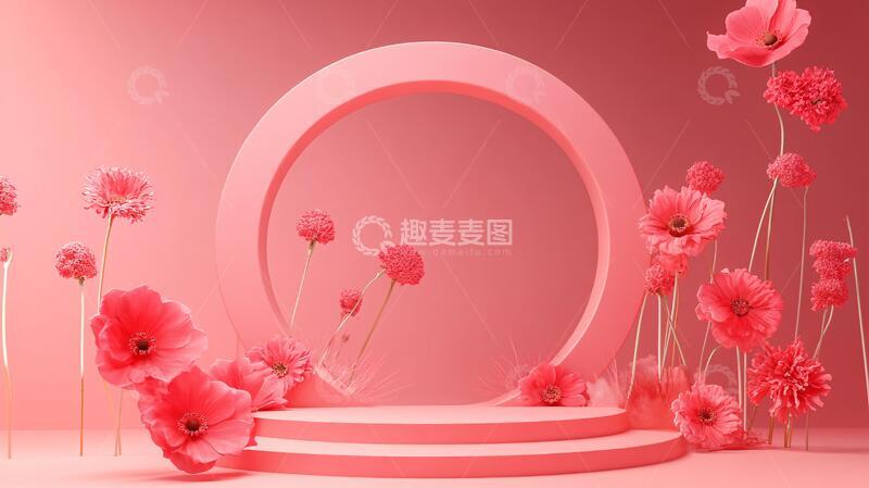 高清大图下载【趣麦麦图】粉色唯美美陈1