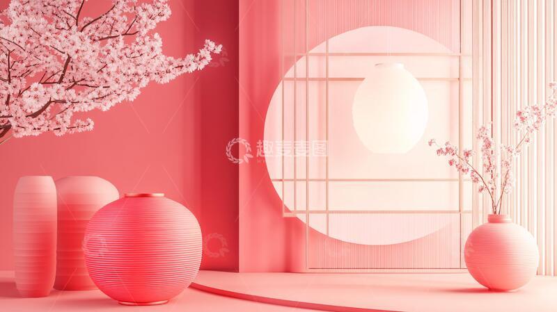 高清大图下载【趣麦麦图】樱花节氛围设计2