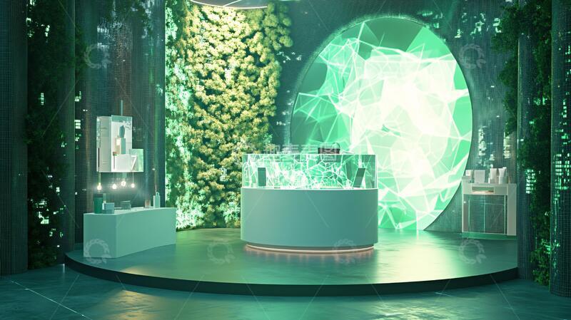 化妆品展台新品素材产品