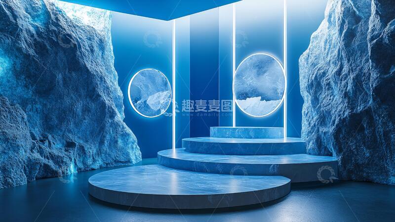 地质展厅展厅科技光影