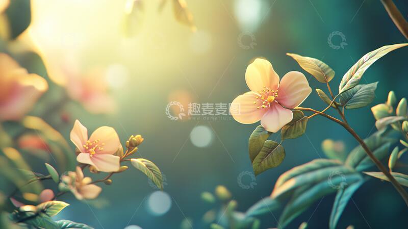 高清大图下载【趣麦麦图】唯美逆光花朵3