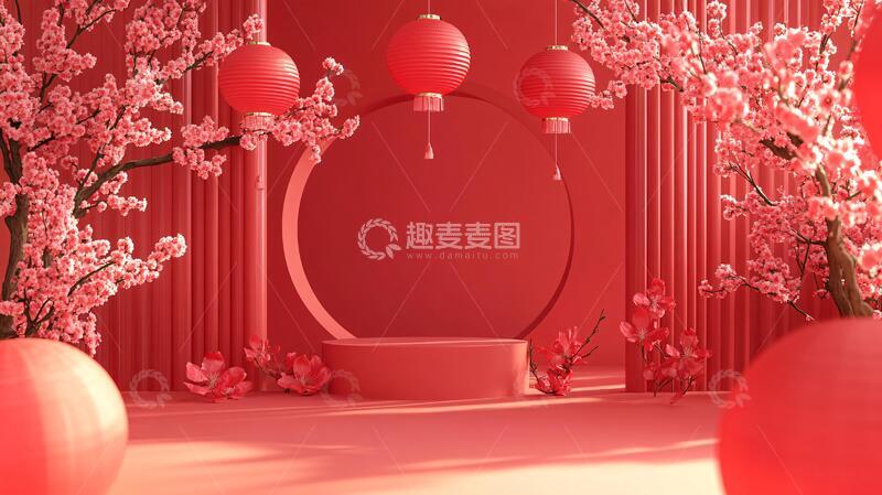 高清大图下载【趣麦麦图】元宵节拍框堆头小景18