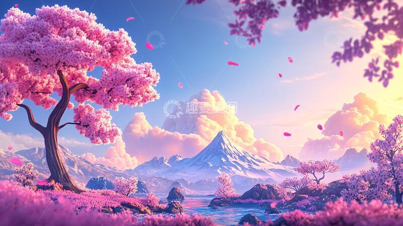 高清大图下载【趣麦麦图】粉色的奇幻风景3