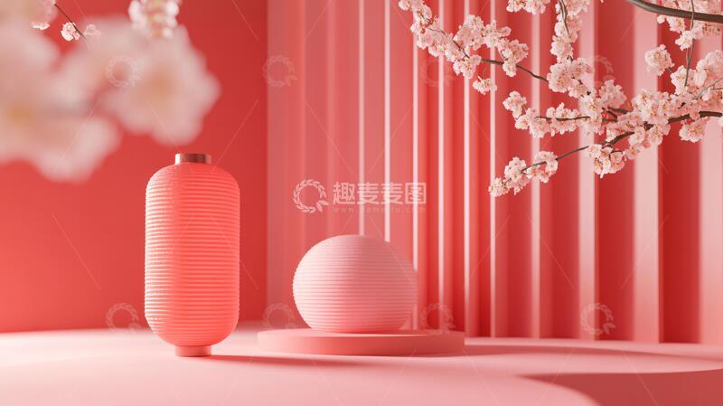 高清大图下载【趣麦麦图】几何体渲染场景5