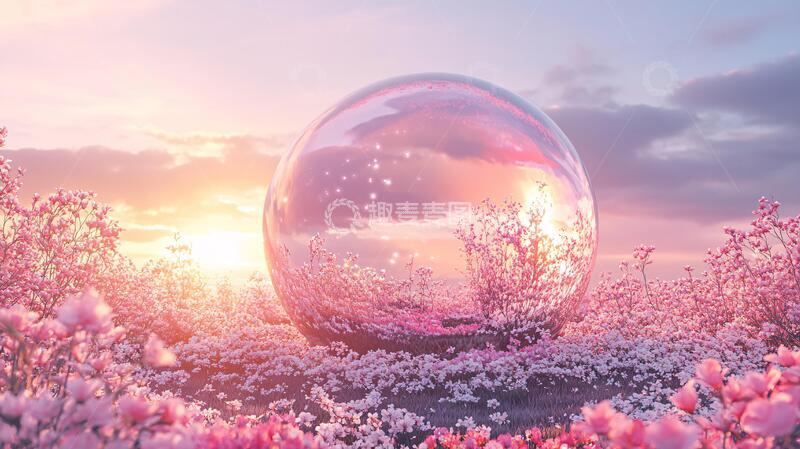 高清大图下载【趣麦麦图】水晶球风景梦幻风景背景