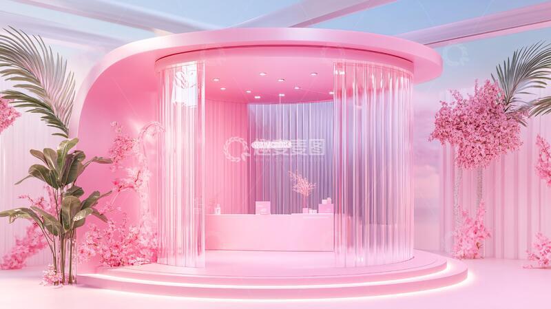 高清大图下载【趣麦麦图】浪漫粉色系美陈