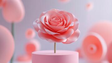 立体简约花立体花朵花卉1