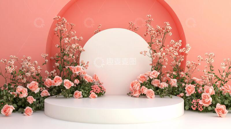 高清大图下载【趣麦麦图】妇女节堆头女神造型鲜花