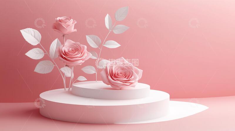 高清大图下载【趣麦麦图】女神节情人节美陈