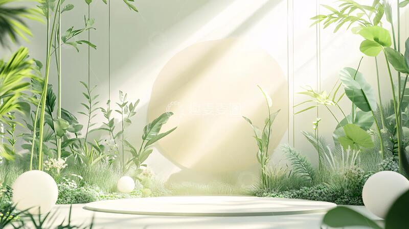 高清大图下载【趣麦麦图】清晰绿色主题场景1