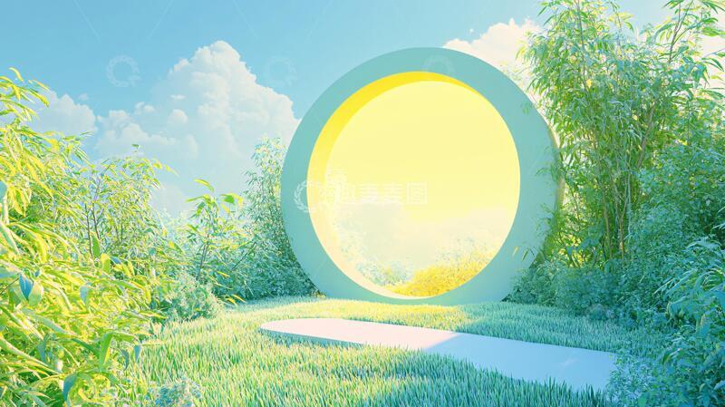 高清大图下载【趣麦麦图】清晰绿色主题场景