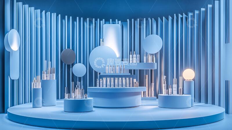高清大图下载【趣麦麦图】创意展台背景展位潮流