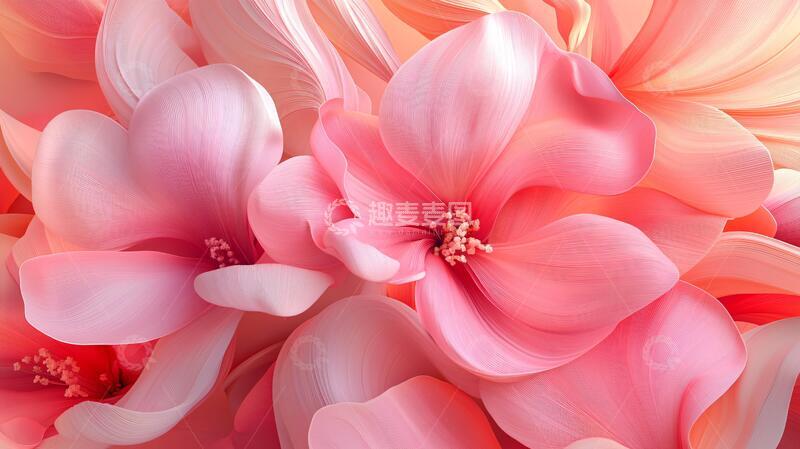 高清大图下载【趣麦麦图】立体花壁纸立体花卉花朵5