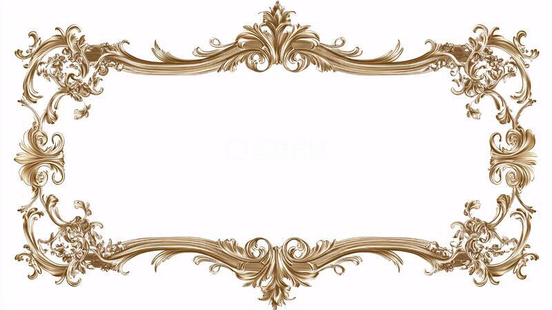 高清大图下载【趣麦麦图】欧式金属感花边