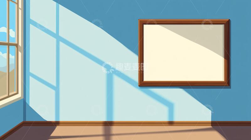 高清大图下载【趣麦麦图】窗台插画插画窗户房间
