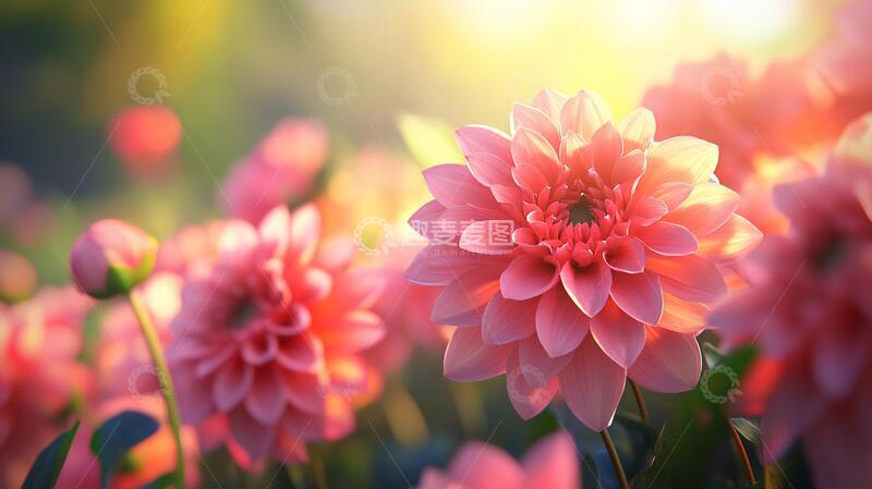高清大图下载【趣麦麦图】唯美大丽花花卉壁纸梦幻