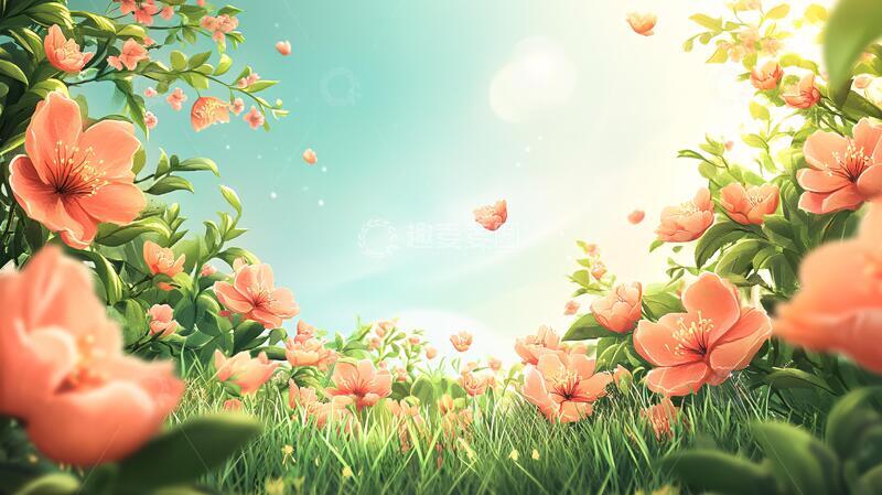 高清大图下载【趣麦麦图】梦幻花卉场景9