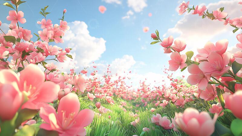 高清大图下载【趣麦麦图】唯美梦幻花田场景88