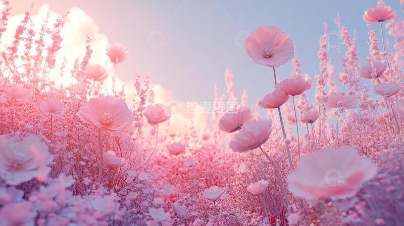 高清大图下载【趣麦麦图】唯美梦幻花田场景84
