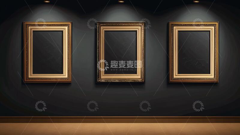 高清大图下载【趣麦麦图】装饰画画廊画廊画框美术