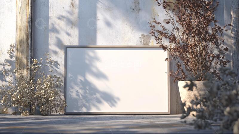 高清大图下载【趣麦麦图】画框渲染橱窗场景模型