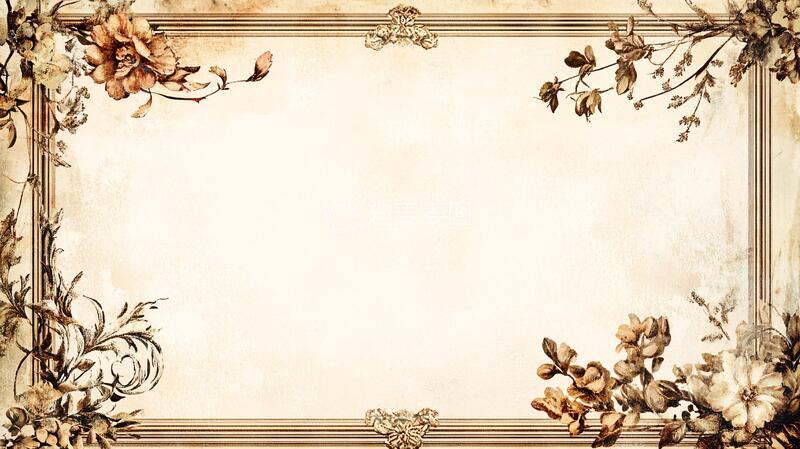 高清大图下载【趣麦麦图】欧式复古怀旧背景1