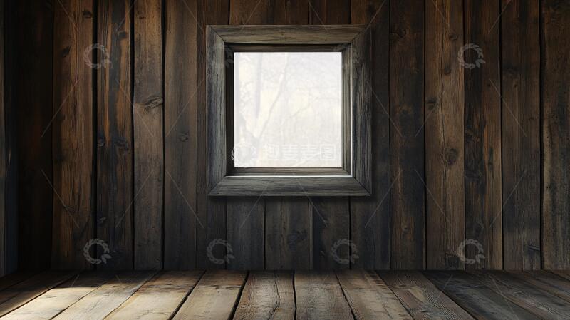 高清大图下载【趣麦麦图】木框窗户外的风景
