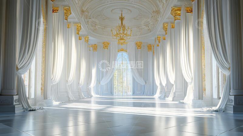 高清大图下载【趣麦麦图】欧式宫殿大厅1