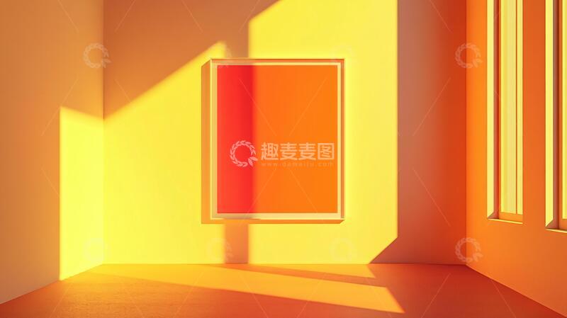 高清大图下载【趣麦麦图】黄色室内暖光太阳光16