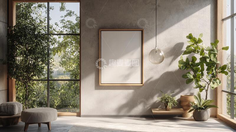高清大图下载【趣麦麦图】室内背景海报1