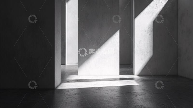 高清大图下载【趣麦麦图】阳光照进室内背景7