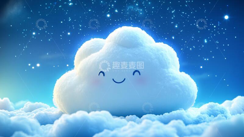 高清大图下载【趣麦麦图】云朵动画云朵图片动画