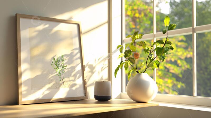 高清大图下载【趣麦麦图】阳光植物窗台小绿植9