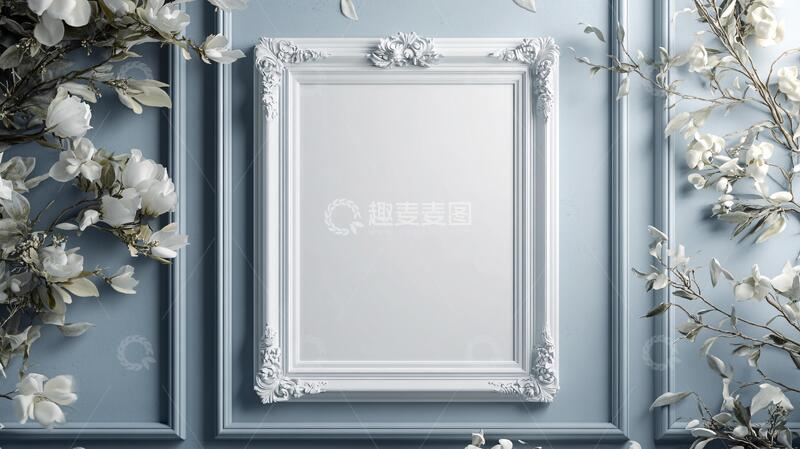 高清大图下载【趣麦麦图】立体框框花框框背景欧式
