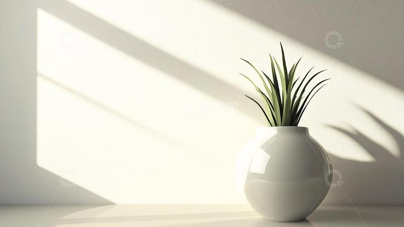高清大图下载【趣麦麦图】阳光与盆栽盆栽植物花瓶