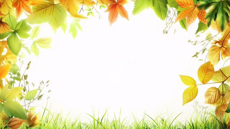 高清大图下载【趣麦麦图】秋季展板背景