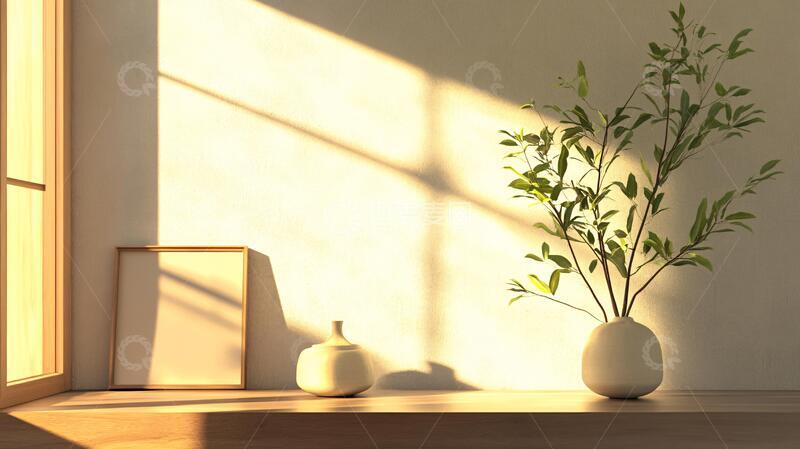 高清大图下载【趣麦麦图】黄色室内暖光太阳光15