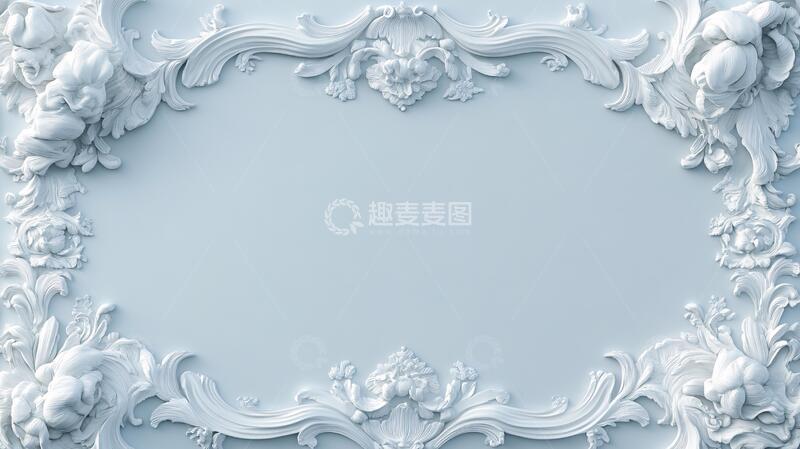 高清大图下载【趣麦麦图】皇家蓝立体感浮雕背景3