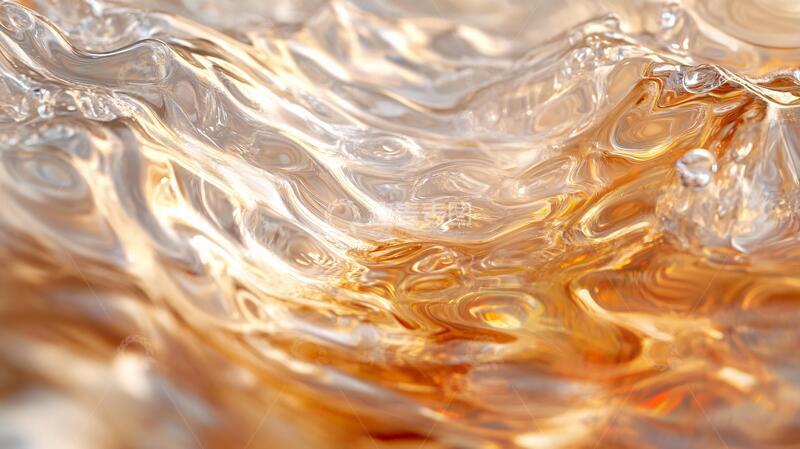 高清大图下载【趣麦麦图】金色动感线条流体熔浆5