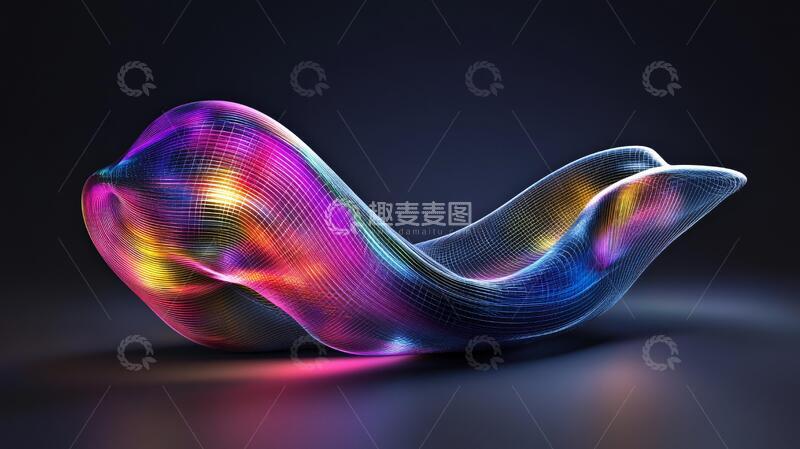 高清大图下载【趣麦麦图】立体渐变发光体设计28