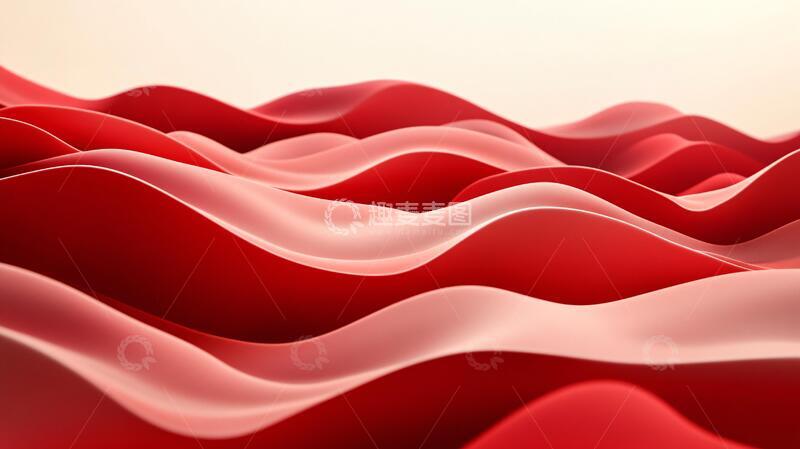 高清大图下载【趣麦麦图】蜿蜒曲折的红飘带