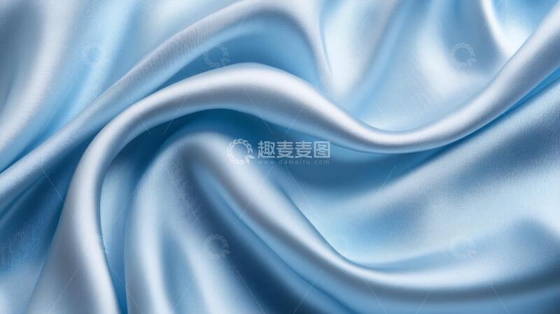 高清大图下载【趣麦麦图】蓝色动感丝绸背景4