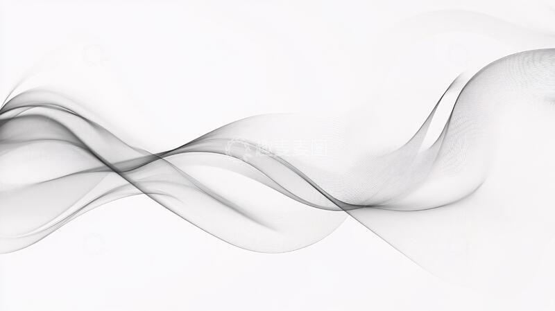 高清大图下载【趣麦麦图】蓝色线条烟雾波浪7