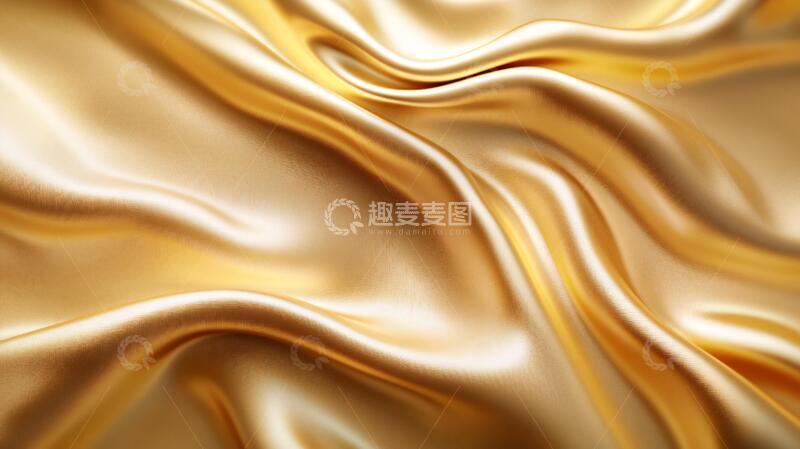 高清大图下载【趣麦麦图】金色抽象流体纹理背景39